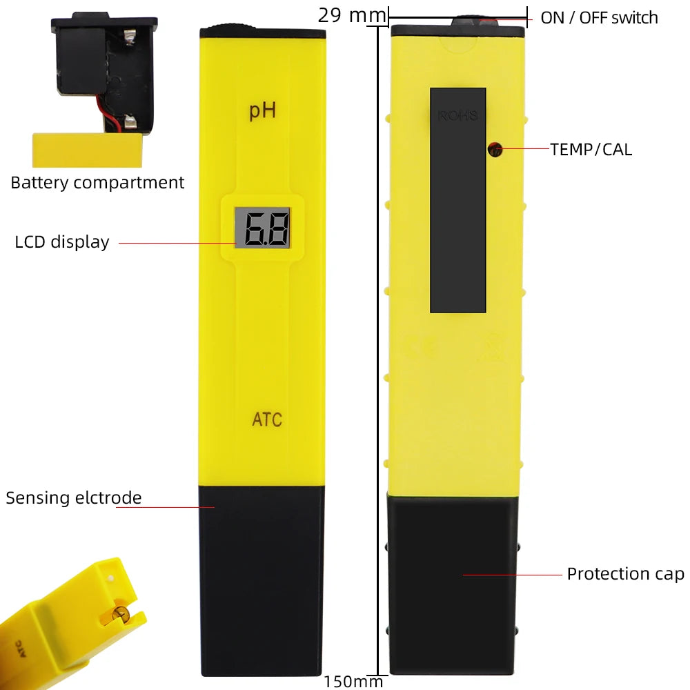 Digital Water Analysis PH Meter