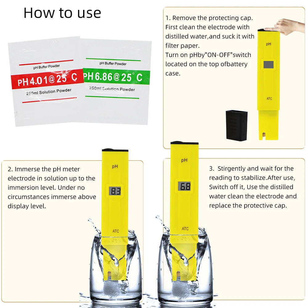 Digital Water Analysis PH Meter