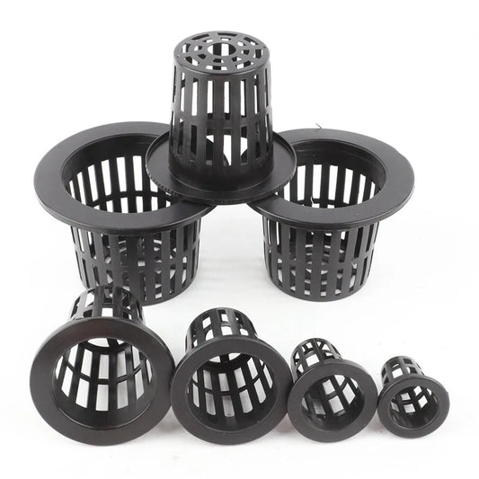 50Pcs Black Plant Grow Mesh Cup