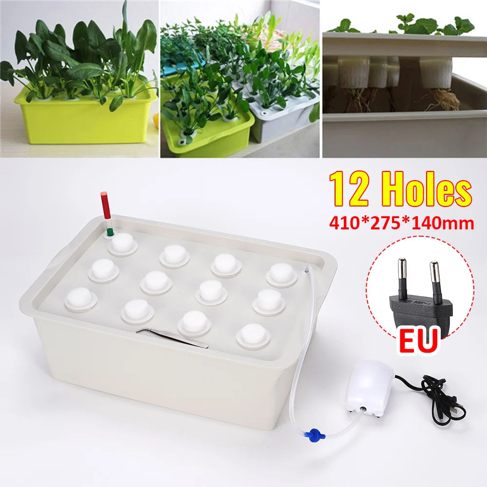 9/12 Holes Plant Site Hydroponic Garden Nursery Soilless Cultivation System