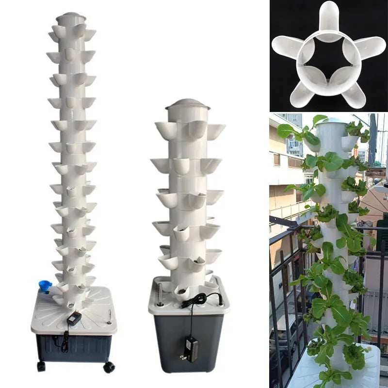 DIY Vertical Tower Hydroponic System