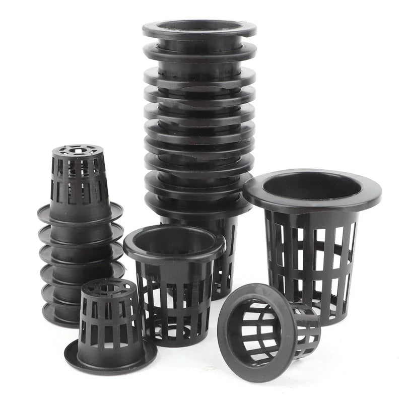 50Pcs Black Plant Grow Mesh Cup