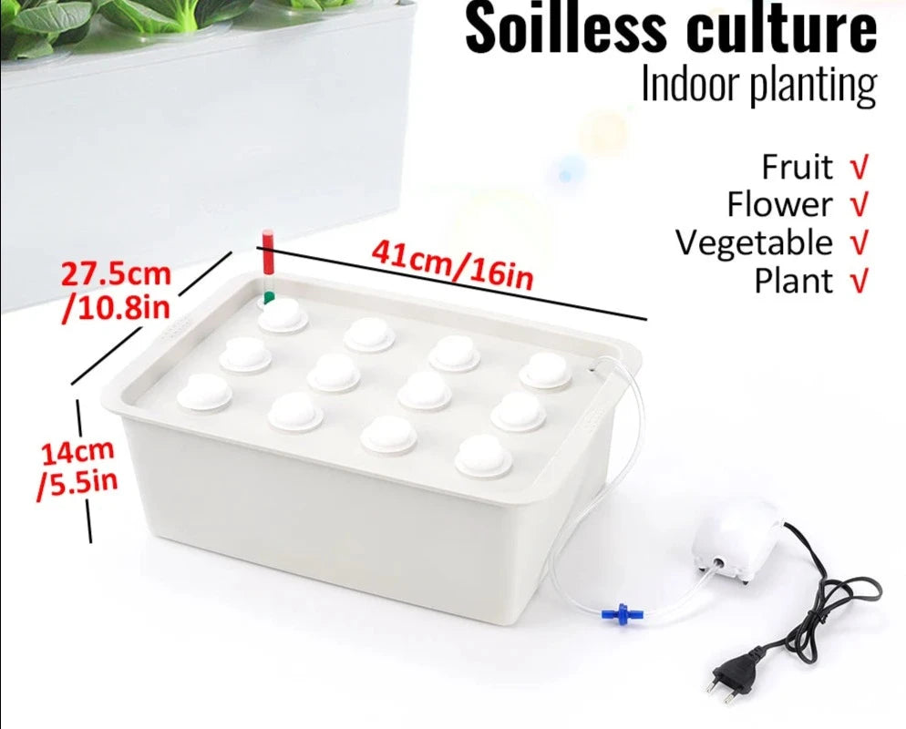 9/12 Holes Plant Site Hydroponic Garden Nursery Soilless Cultivation System