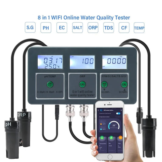 Smart PH ORP TDS EC SALT S. G TEMP CF Monitor