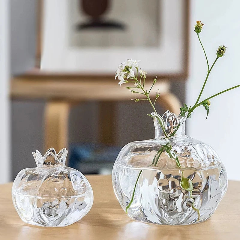 Clear Glass Flower Vase