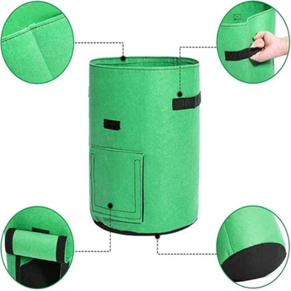 3 Size Felt plant grow bags