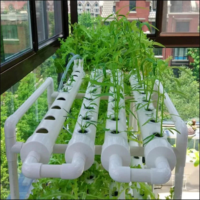 DIY Indoor Vertical Hydroponic Grow System