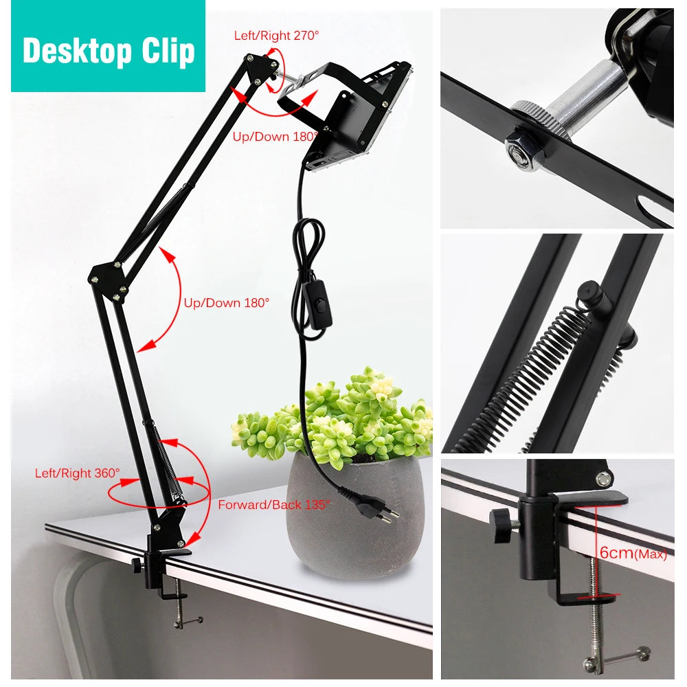 Hydroponic Indoor Plants Growing Lamp